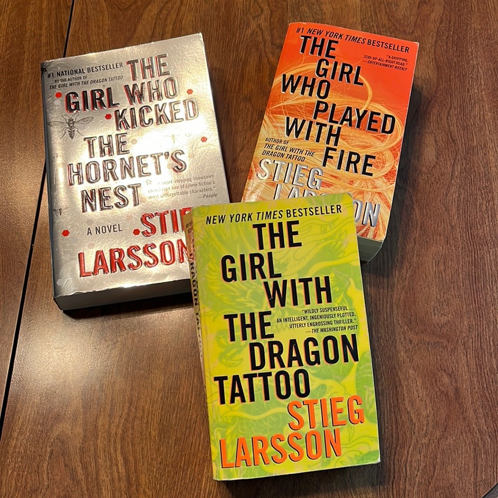 Bundle of 3 books- The Girl With The Dragon Tattoo Series by Stieg Larsson